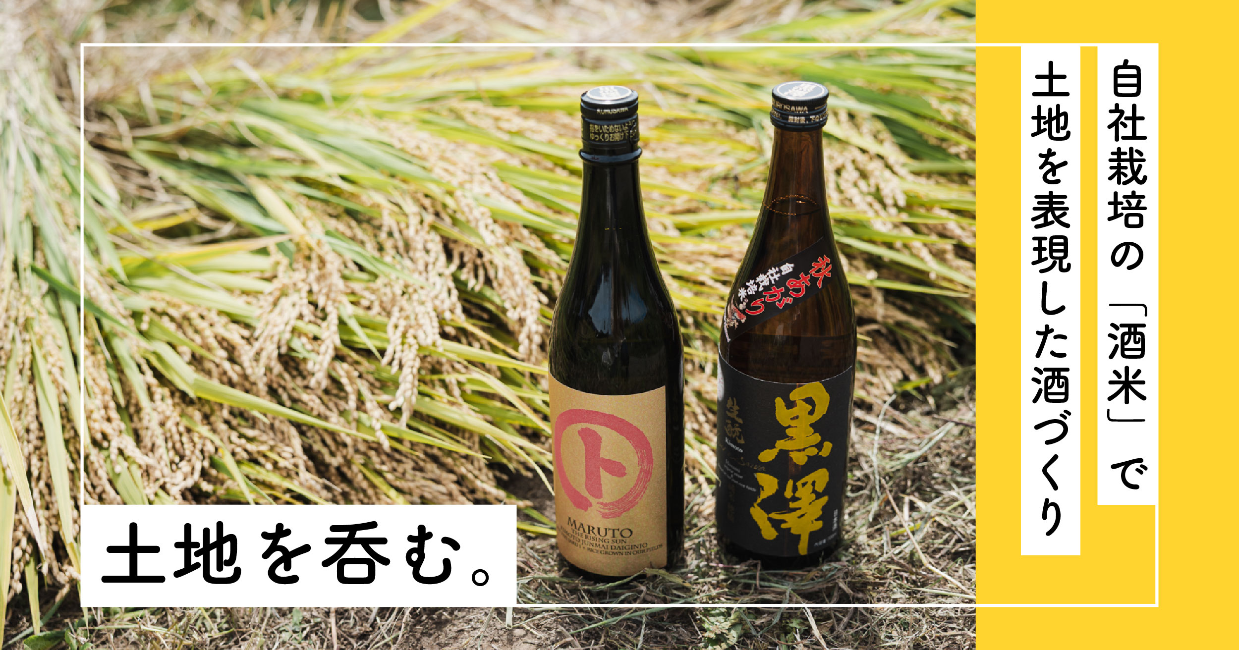 自社栽培の「酒米」で土地を表現した酒づくり ー土地を呑む。ー